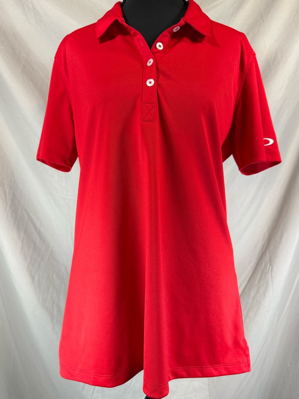 Oakley Crestible Performance Golf Polo Red - Size Large
